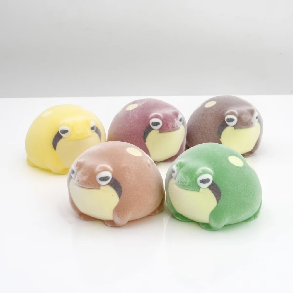 Kids Toys 3 Year Old - Capsule toy. Gacha Mini Flocking Frog
