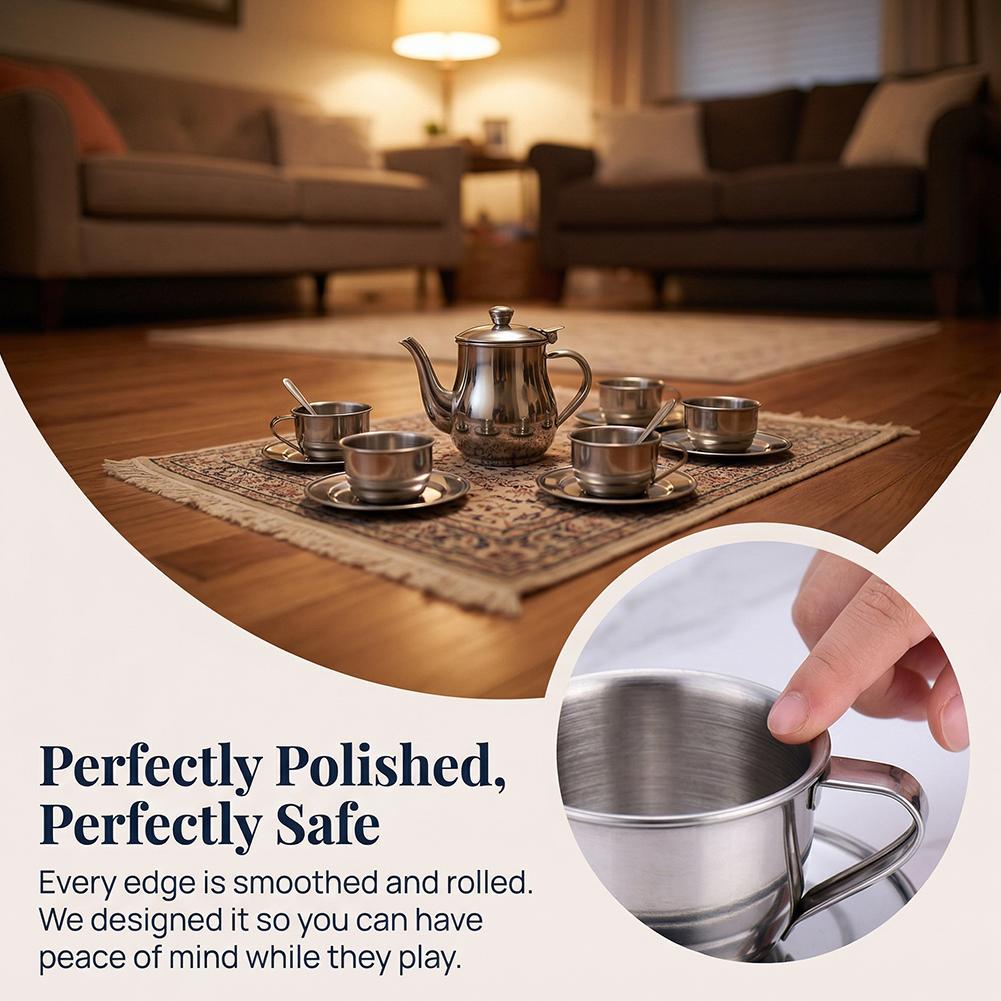 Kids Stainless Steel Tea Set P - огляд і ціна Kids Toys Kitchen Set